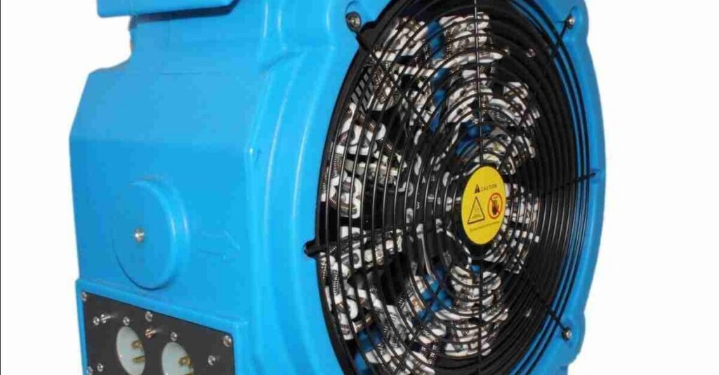Bed bug heat treatment equipment fan used during a heat treatment